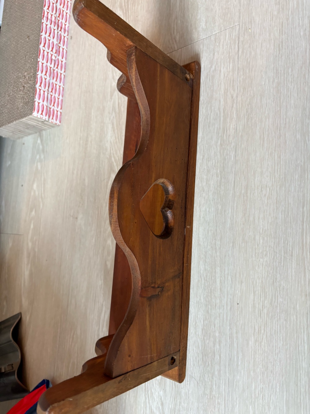 18” Cottagecore Wooden Heart Wall Shelf🤎✨ - Picture 7 of 14